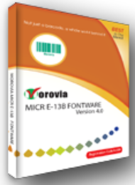 Morovia MICR E-13B Fontware screenshot